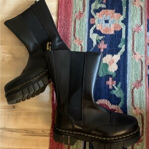 NWT Dr. Martens Tall Nappa Leather Platform Boots